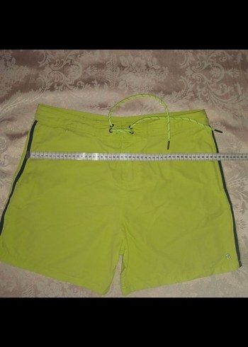 Yeşil Parlak Mini Erkek Deniz Şortu - Görsel 3