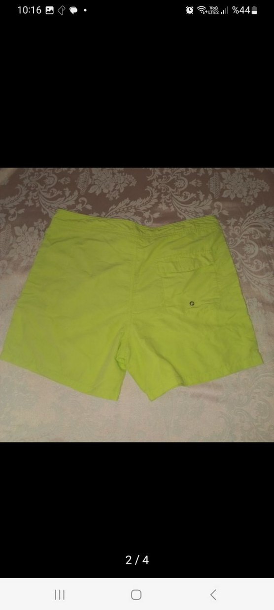 Yeşil Parlak Mini Erkek Deniz Şortu - Görsel 2