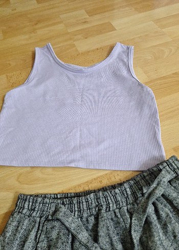 kaşe şort ve krop - Görsel 7