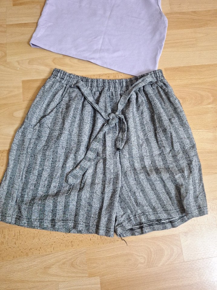 kaşe şort ve krop - Görsel 2