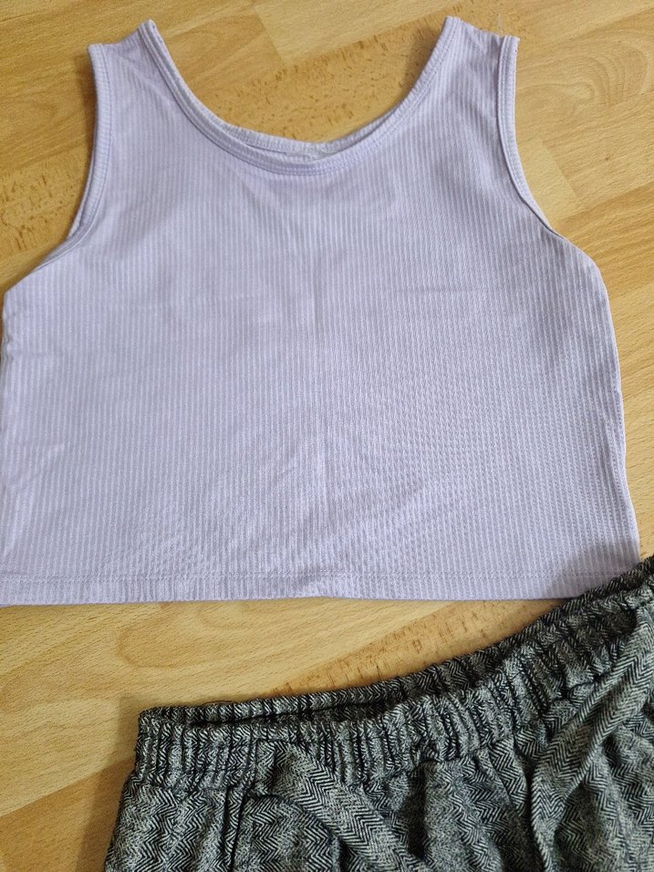 kaşe şort ve krop - Görsel 4