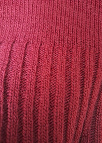 Bordo Uzun Balıkçı Yaka Triko tunuik - Görsel 4