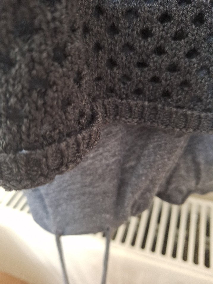 Gri Kadın Boğazlı Örgü Kazak - Görsel 5