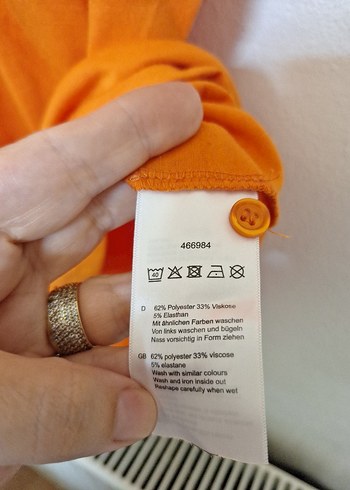 Zara Turuncu Pamuklu Kısa Kollu Tunik