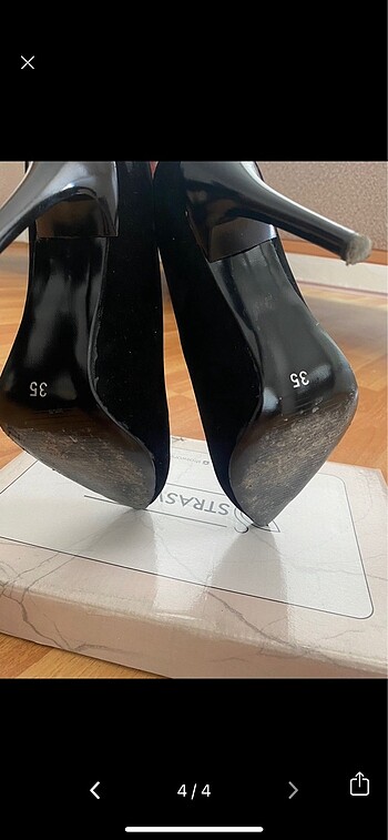 35,5 Beden siyah Renk Siyah süet stiletto