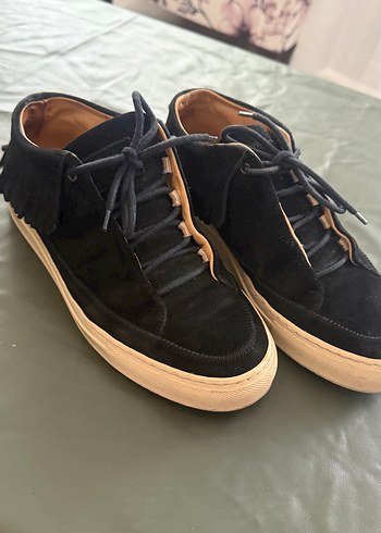 Diğer Siyah Suet Bagcikli Sneaker
