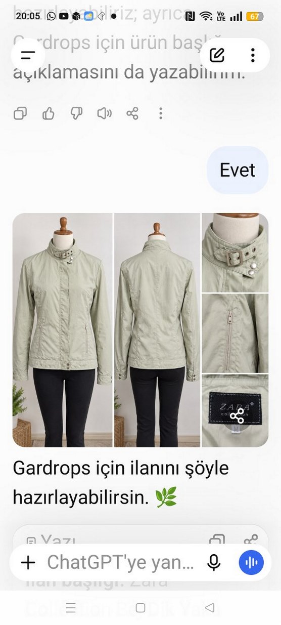 Zagh Collection Açık haki Şık Ceket — görsel 2/4