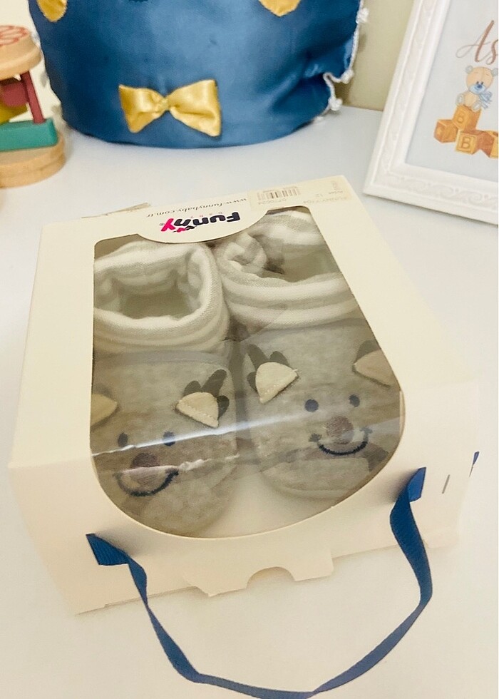 Funny Baby Fare Nakışlı Kışlık Bebek Ayakkabı - Görsel 4