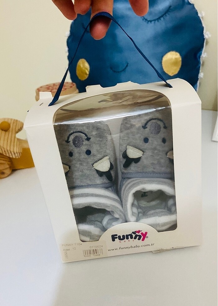 Funny Baby Fare Nakışlı Kışlık Bebek Ayakkabı - Görsel 3