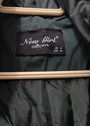 Uzun koyu zümrüt Kürklü Kadın Kışlık Mont - Görsel 6