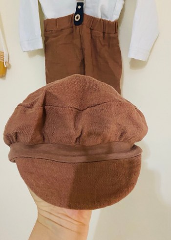 Pamuklu Kahverengi Erkek Bebek Takım (9-12 ay) - Görsel 5