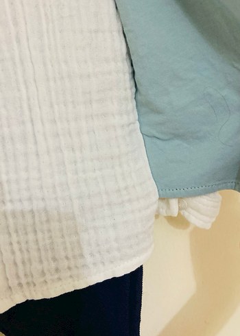 Düğmeli Erkek Bebek Mavi Yelekli Takım (12-18ay) - Görsel 4