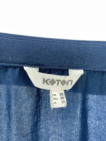 38 Beden lacivert Renk Koton Bluz %70 İndirimli.