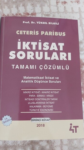  Beden 4T ceteris Paribas iktisat