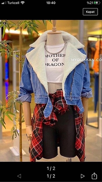 İçi polarlı kot ceket