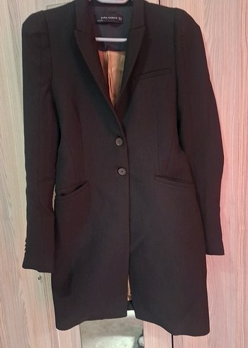 Zara Sik Siyah Uzun Blazer Ceket Zara Xs Beden