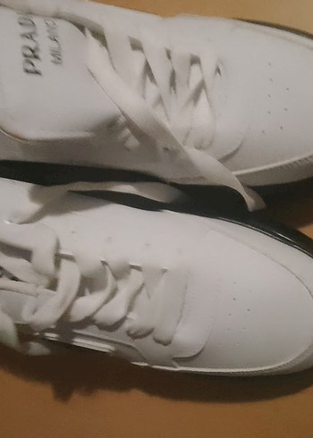 Prada Milano Beyaz Spor Ayakkabi