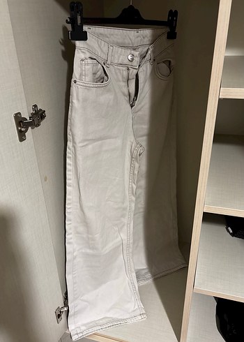Diğer Krem Rengi Denim Jean