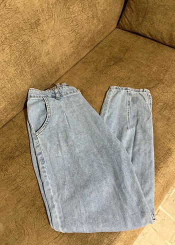 Diğer Acik Mavi Rahat Kesim Denim Jean