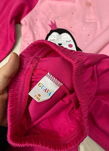 24-36 Ay Beden pembe Renk Kız çocuk pijama