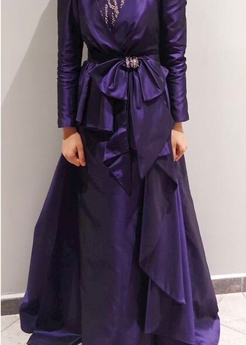 Zuhair Murad Ozel Dikim Kuyruklu Mor Abiye