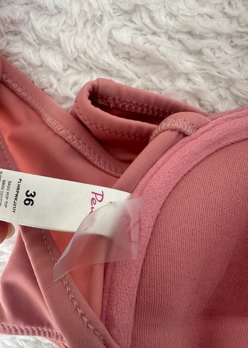 38 Beden Pembe Mini Strappy Bikini Takımı