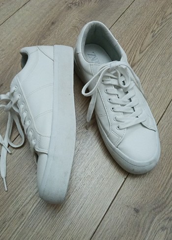 38 Beden Zara Beyaz Kadın Sneaker