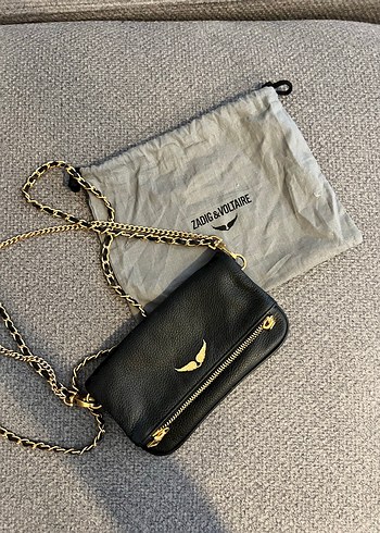 Zadig & Voltaire Siyah Mini Capraz Canta