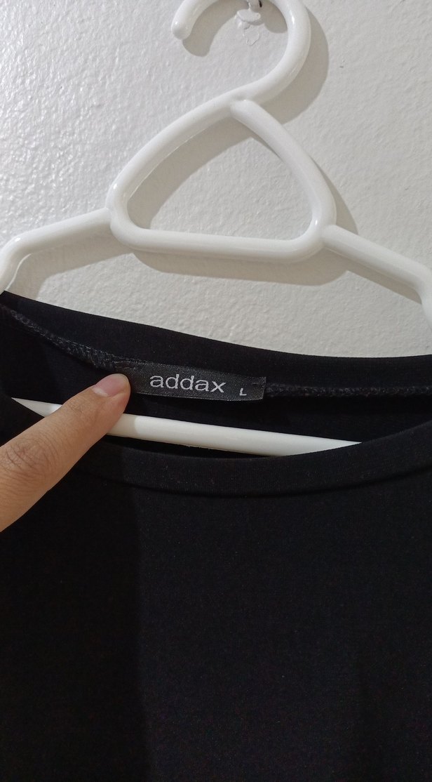 Kısa Kollu Siyah Kadın Bluz - Görsel 2