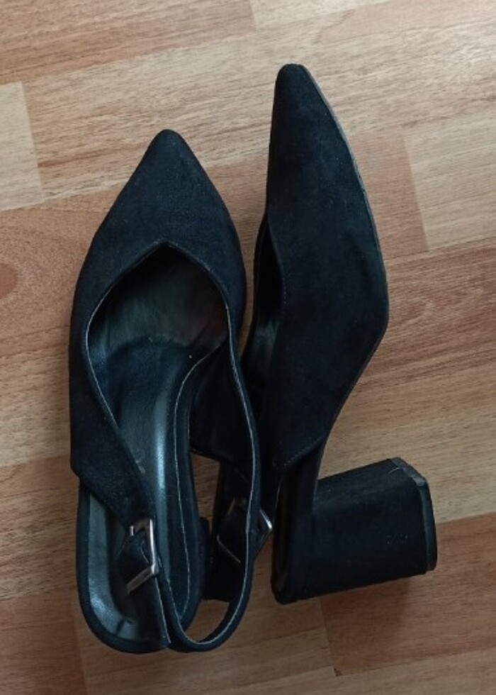 Siyah süet ayakkabı  - Görsel 4