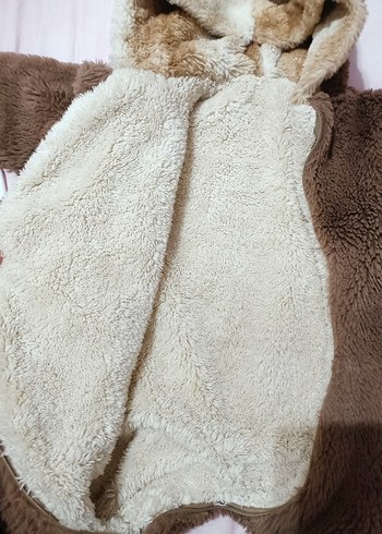 Kahverengi Kürklü Erkek Bebek Tulumu - Görsel 3