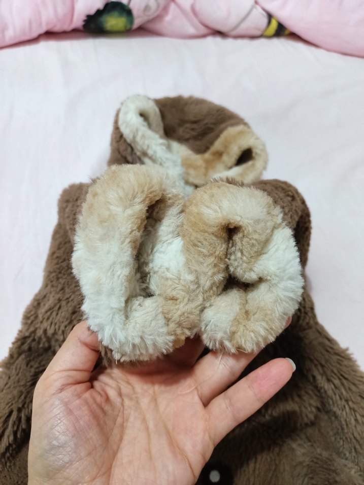 Kahverengi Kürklü Erkek Bebek Tulumu - Görsel 2