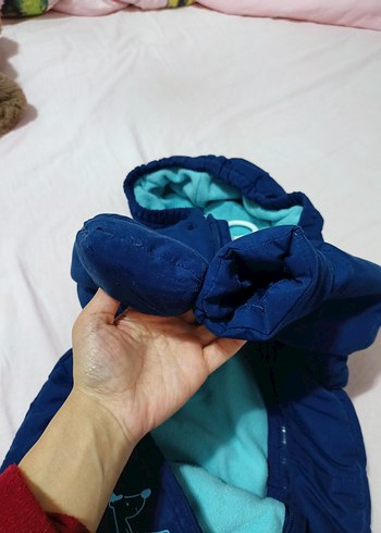 Lacivert  Bebek Kışlık Tulum - Görsel 4