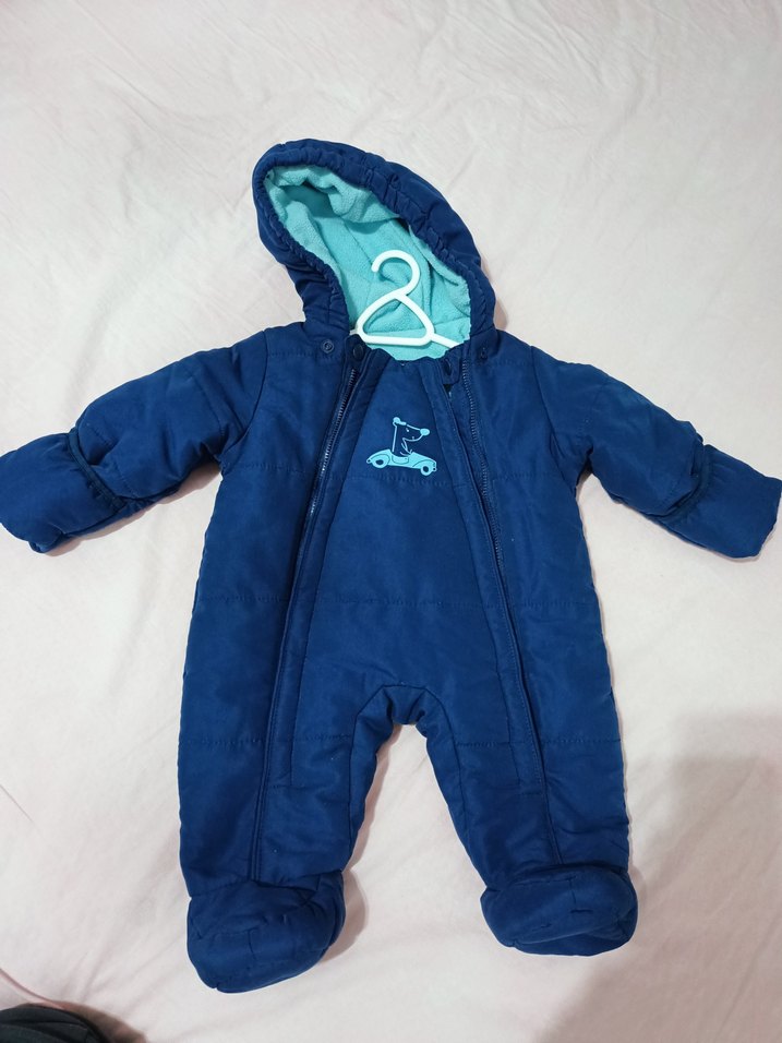 Lacivert  Bebek Kışlık Tulum - Görsel 2