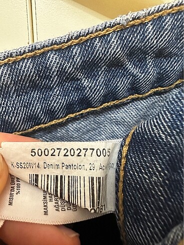 29 Beden mavi Renk Jean kot