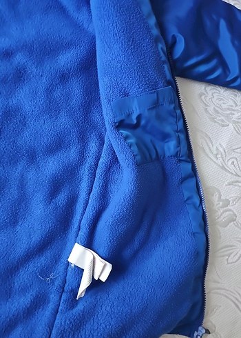 Erkek kız Çocuk Mavi Fermuarlı Mont - Görsel 4