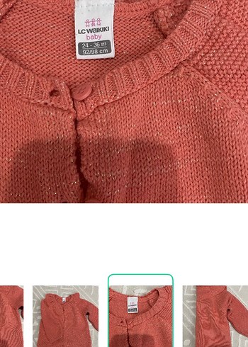 LC Waikiki Bebek Ketenli Pembe Triko Hirka