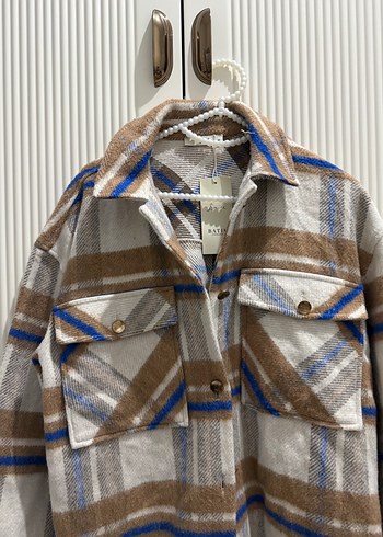 Düğmeli Uzun Kollu Oversize Kadın Gömlek - Görsel 2