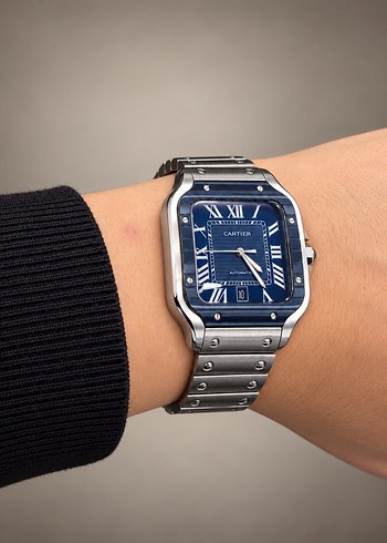 Cartier Santos Mavi Kol Saati