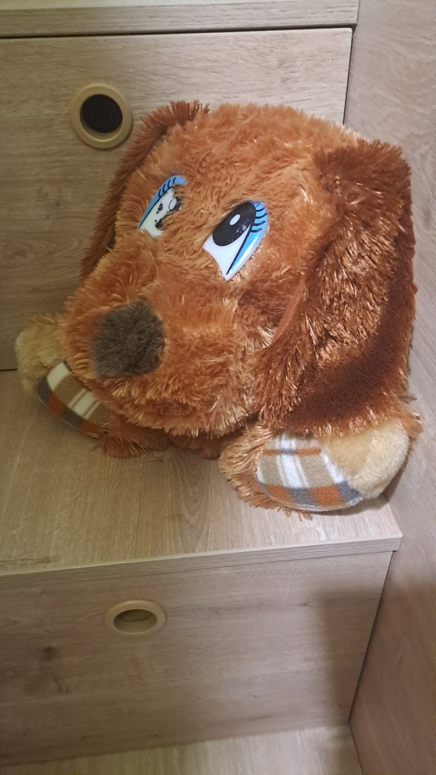 Renkli Kahverengi Peluş Oyuncak Köpek - Görsel 2