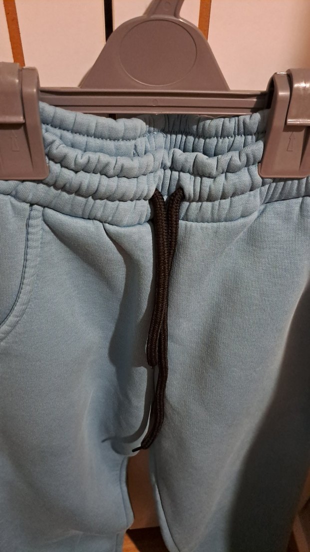 mavi Kemerli Mavi Erkek Çocuk Rahat Pantolon - Görsel 2