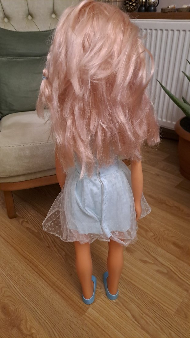 Mavi Tül Etekli Bebek - Görsel 3