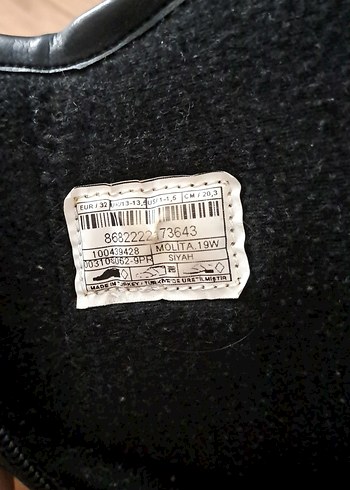 Siyah Deri Gotik Tokalı kız cocuk Botu - Görsel 4