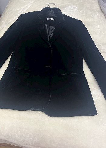 Zara Sikligin Simgesi Siyah Kruvaze Blazer Ceket