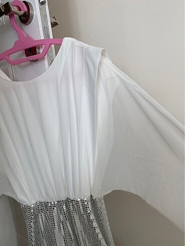 Koton payetli şık davet elbisesi - Görsel 7