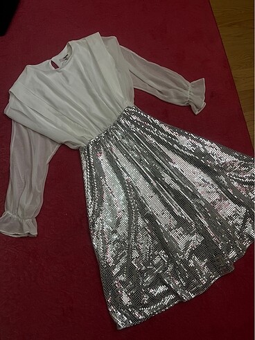 Koton payetli şık davet elbisesi - Görsel 9