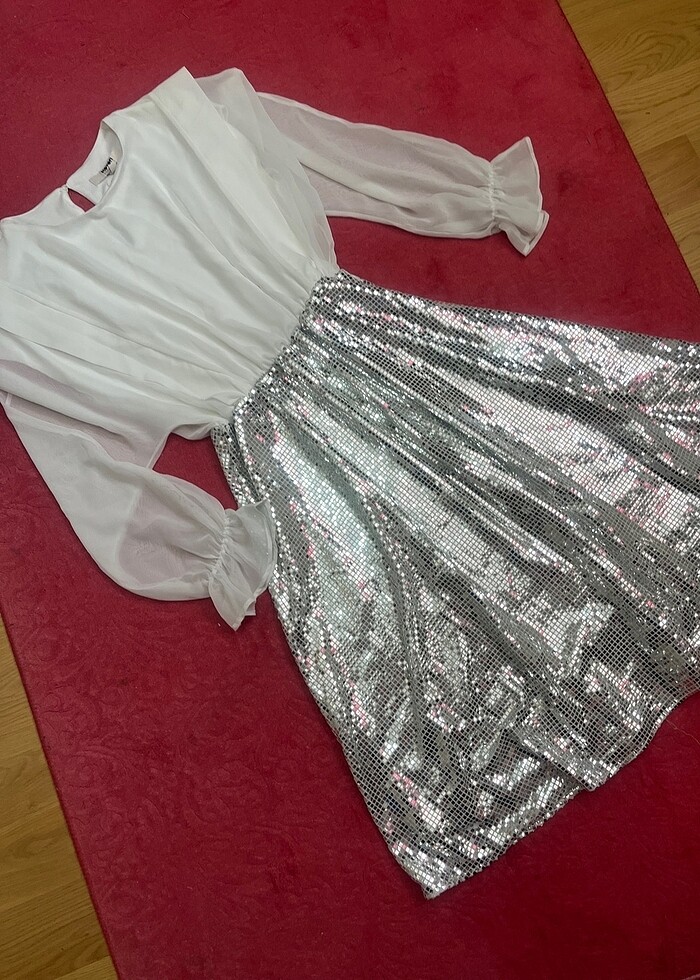 Koton payetli şık davet elbisesi - Görsel 3