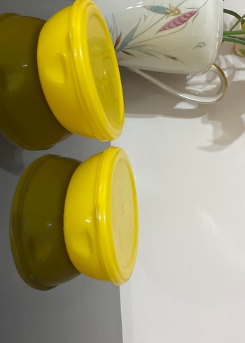 Sarı Oval Gıda saklama Kapları Seti - Görsel 3