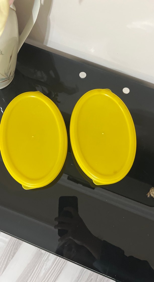 Sarı Oval Gıda saklama  Kapları Seti - Görsel 2