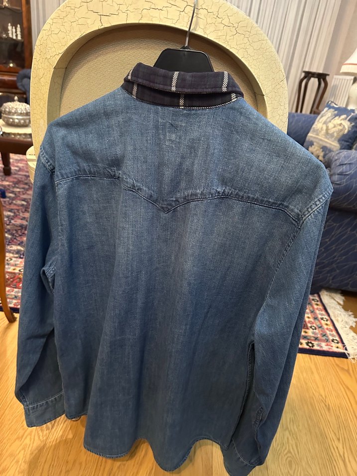 Levis Mavi Denim Gömlek — görsel 3/7